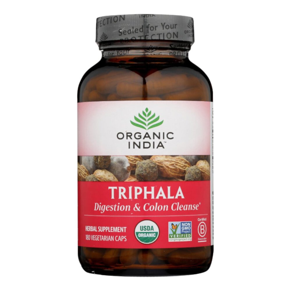 Organic India Triphala - 180 вегетарианских капсул Organic India