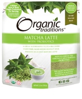 Matcha Latte with Probiotics -- 5.3 oz (Унции) Organic Traditions