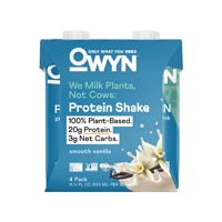 OWYN Протеиновый коктейль на растительной основе с гладкой ванилью — 11,14 жидких унций каждая / упаковка из 4 шт. OWYN