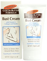 Средства от растяжек Palmer's Cocoa Butter Formula Bust Cream с Витамином Е, Коллагеном и Эластином -- 4.4 унции Palmer's