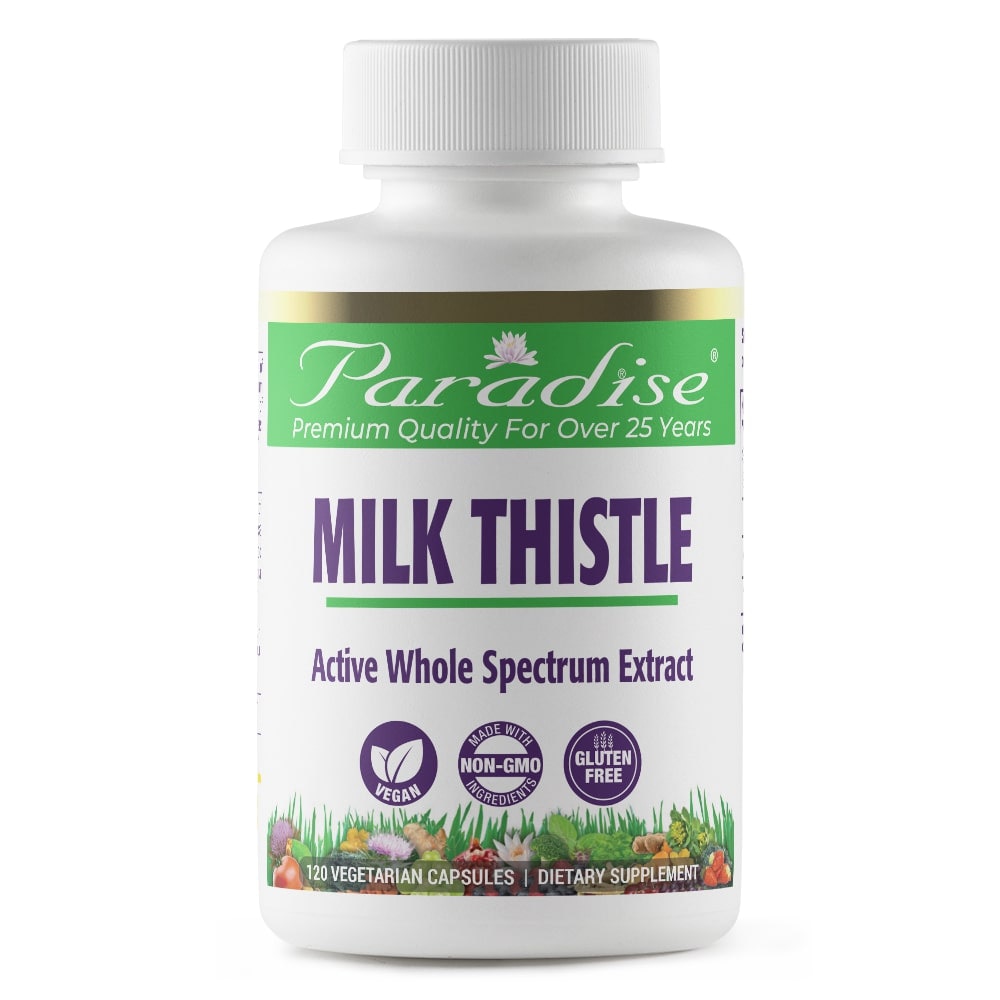 Milk Thistle -- 120 Vegetarian Capsules (Вегетарианские капсулы) Paradise Herbs