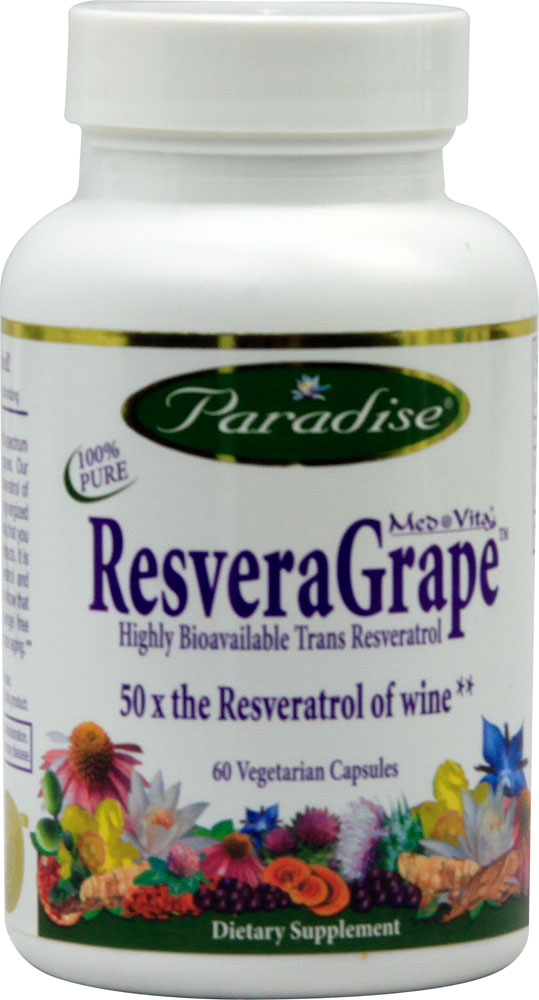 Med-Vita™ ResveraGrape™ -- 60 Vegetarian Capsules (Вегетарианские капсулы) Paradise Herbs