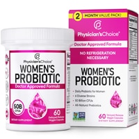 Женский пробиотик Physician's Choice — 50 миллиардов КОЕ — 60 растительных капсул с отсроченным высвобождением Physician's Choice