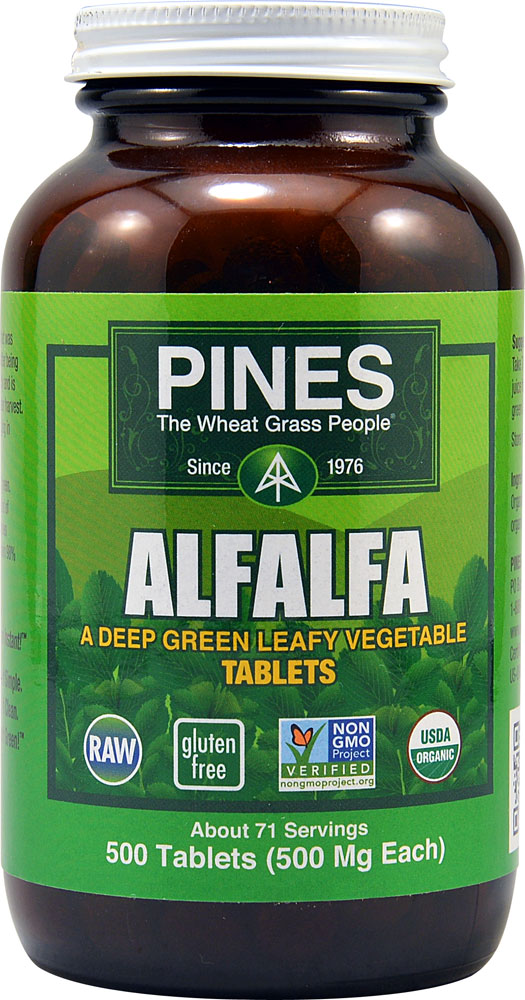 Pines International Люцерна - 500 мг - 500 таблеток Pines International