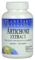 Экстракт Артишока - 500 мг - 120 таблеток - Planetary Herbals Planetary Herbals