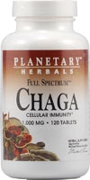 Chaga Full Spectrum™ -- 1000 mg - 120 Tablets (Таблетки) Planetary Herbals