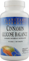 Cinnamon Glucose Balance™ -- 910 mg - 180 Tablets (Таблетки) Planetary Herbals