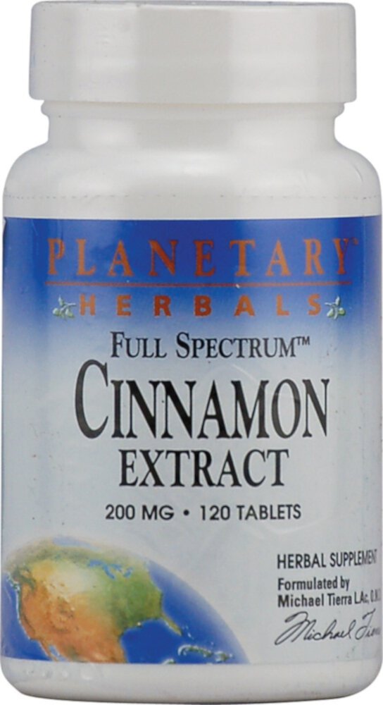 Экстракт корицы Full Spectrum™ — 200 мг — 120 таблеток Planetary Herbals