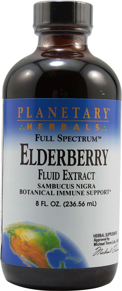 Full Spectrum™ Elderberry Fluid Extract (Жидкий экстракт) -- 8 fl oz (Жидкие унции) Planetary Herbals