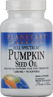 Planetary Herbals Full Spectrum™ Масло семян тыквы -- 1000 мг -- 90 мягких таблеток Planetary Herbals