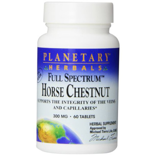 Конский каштан Full Spectrum™ -- 300 мг -- 60 таблеток Planetary Herbals
