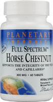Конский каштан Full Spectrum™ -- 300 мг -- 60 таблеток Planetary Herbals