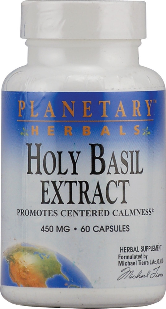 Экстракт священного базилика Planetary Herbals - 450 мг - 60 капсул Planetary Herbals