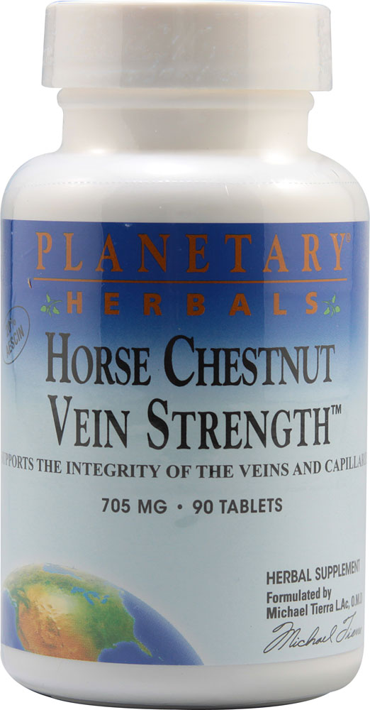 Planetary Herbals Vein Strength™ из конского каштана — 705 мг — 90 таблеток Planetary Herbals