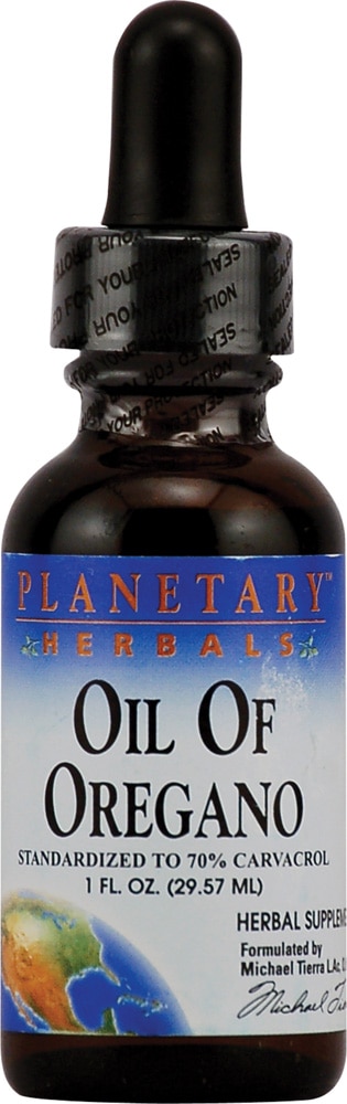 Oil Of Oregano -- 1 fl oz (Жидкие унции) Planetary Herbals