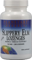 Slippery Elm Lozenges (Пастилки) -- 150 mg - 200 Lozenges Planetary Herbals