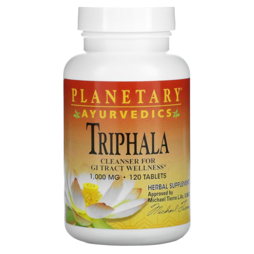 Triphala - 1000 мг - 120 таблеток - Planetary Herbals Planetary Herbals
