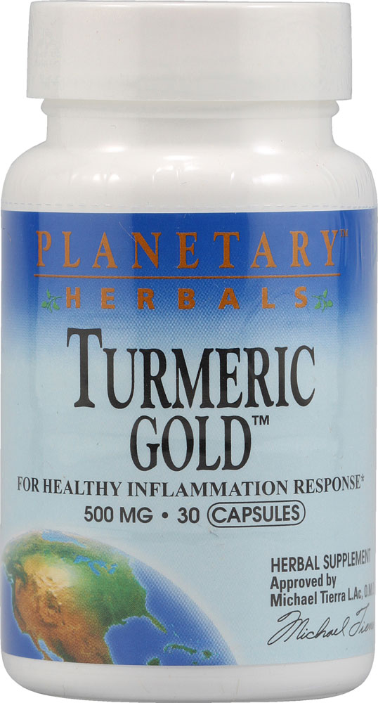 Turmeric Gold™ -- 500 mg - 30 Capsules (Капсулы) Planetary Herbals