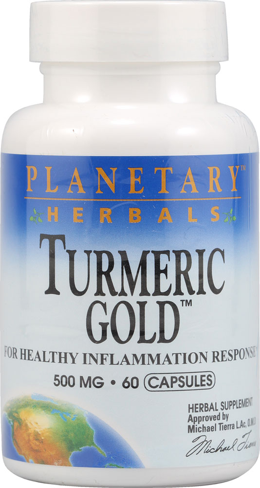 Turmeric Gold™ -- 500 mg - 60 Capsules (Капсулы) Planetary Herbals