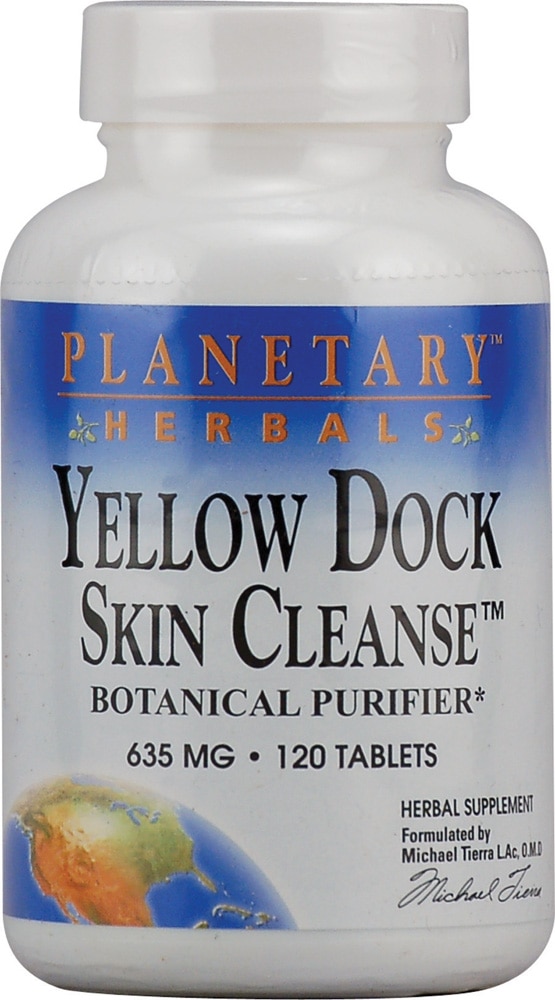 Yellow Dock Skin Cleanse™ -- 610 mg - 120 Tablets (Таблетки) Planetary Herbals