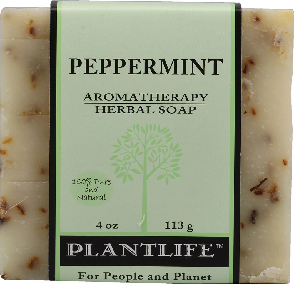 Herbal Bar Soap - Peppermint -- 4 oz Plantlife