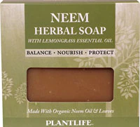 Herbal Bar Soap - Neem -- 4.5 oz Plantlife