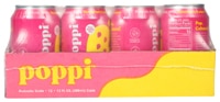 Poppi Sparkling Prebiotic Soda Strawberry Lemon — 12 жидких унций каждая / упаковка из 12 шт. Poppi