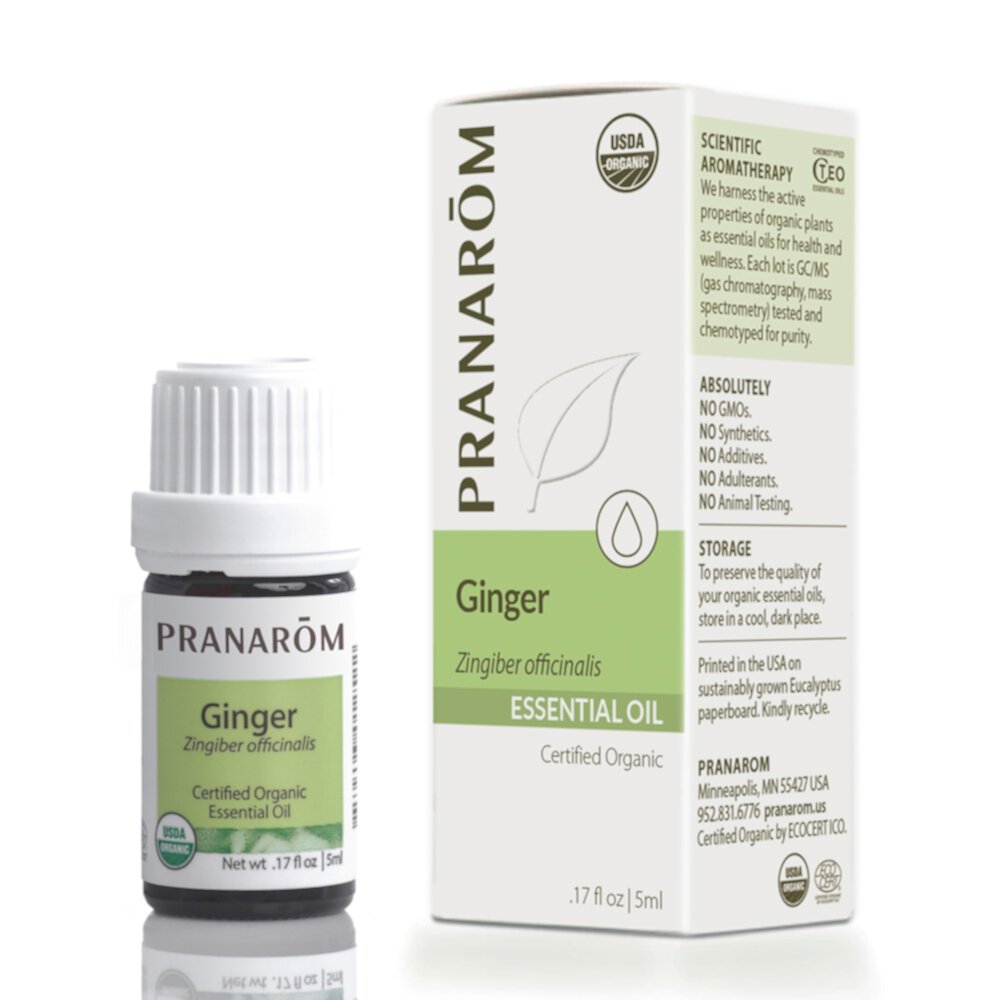 Organic Essential Oil Ginger -- 0.17 fl oz Pranarom