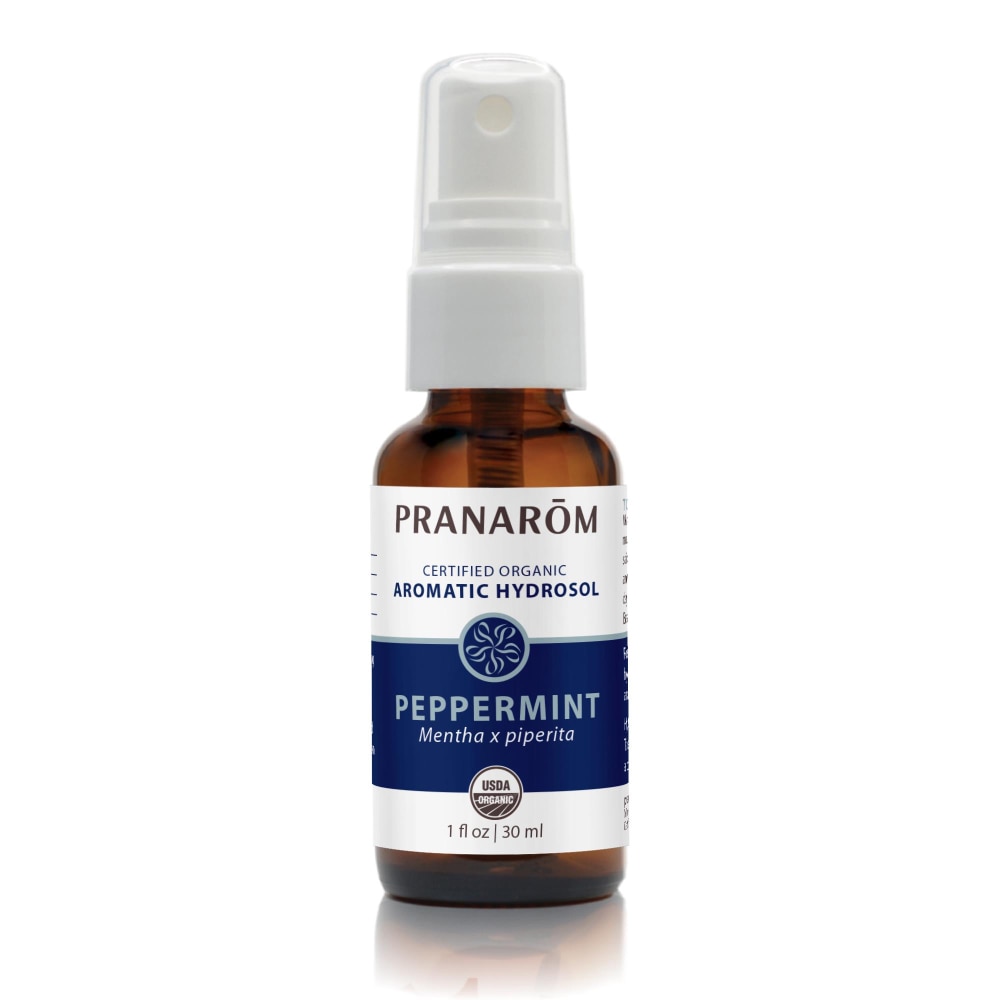 Органический ароматический гидрозоль — мята перечная — 1 жидкая унция Pranarom