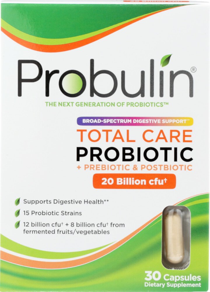 Пробиотик Probulin Total Care -- 20 миллиардов КОЕ -- 30 капсул Probulin