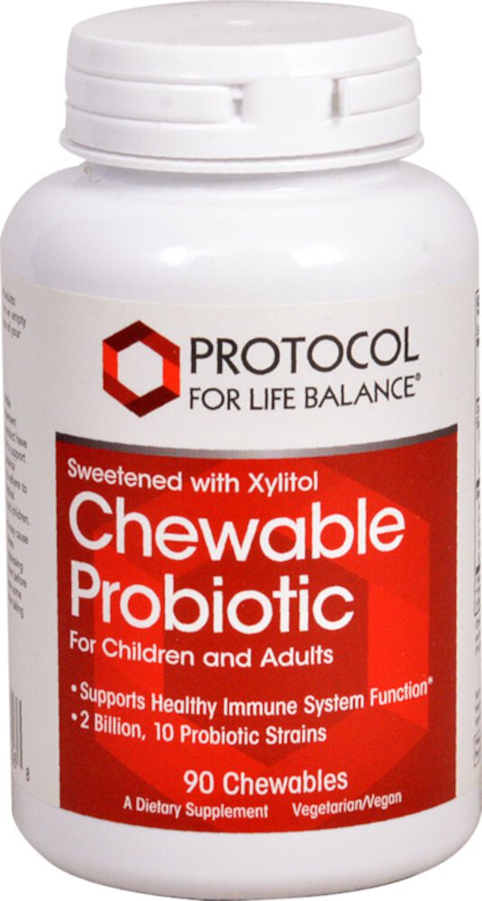 Жевательные пробиотики Protocol For Life Balance -- 90 жевательных таблеток Protocol for Life Balance