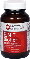 E.N.T. Biotic™ - 1 миллиард на порцию - 60 таблеток - Protocol for Life Balance Protocol for Life Balance