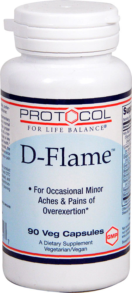 D-Flame™ -- 90 Veg Capsules (Вегетарианские капсулы) Protocol for Life Balance