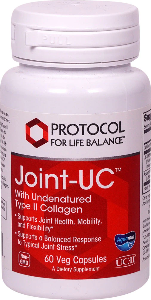 Joint-UC™ With Undenatured Type II Collagen -- 60 Veg Capsules (Вегетарианские капсулы) Protocol for Life Balance