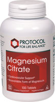 Magnesium Citrate -- 100 Tablets (Таблетки) Protocol for Life Balance