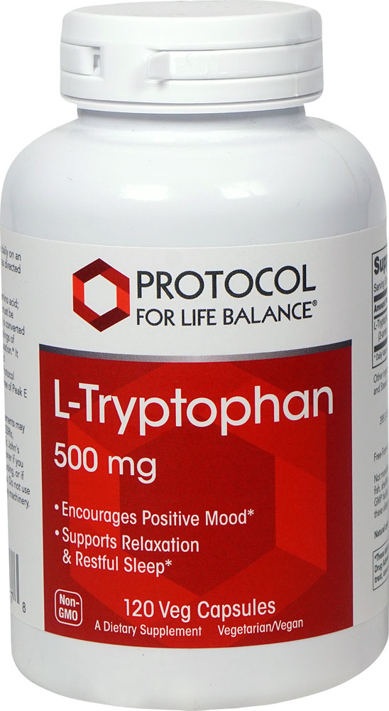 L-триптофан -- 500 мг -- 120 растительных капсул Protocol for Life Balance
