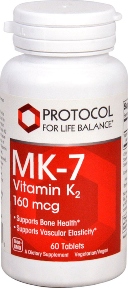 Protocol For Life Balance MK-7 Витамин K2 -- 160 мкг -- 60 таблеток Protocol for Life Balance