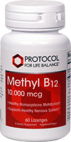 Methyl B12 -- 10,000 mcg - 60 Lozenges (Пастилки) Protocol for Life Balance