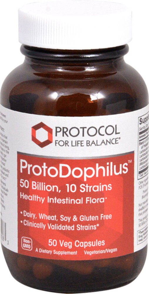 Protocol For Life Balance ProtoDophilus™ -- 50 миллиардов – 50 растительных капсул Protocol for Life Balance