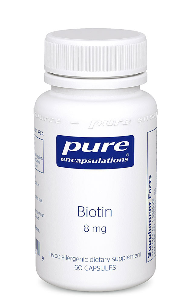Pure Encapsulations Биотин - 8 мг - 60 капсул Pure Encapsulations