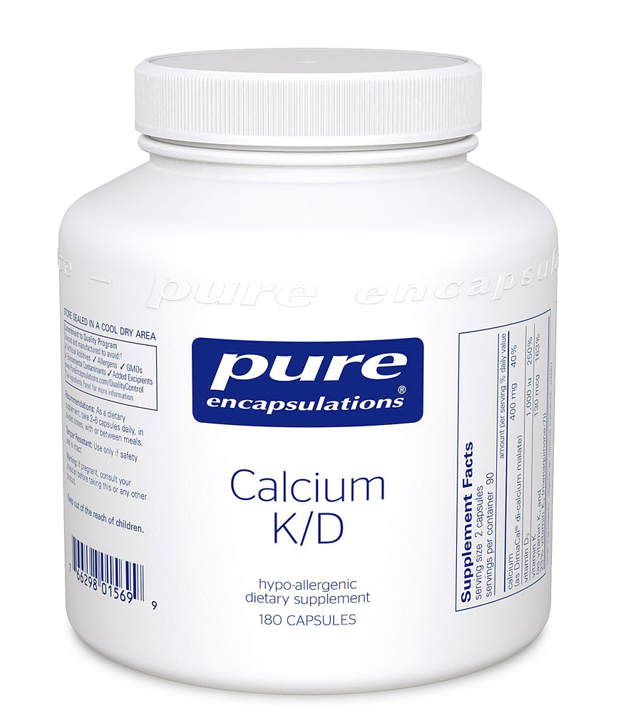 Calcium K-D -- 180 Capsules (Капсулы) Pure Encapsulations