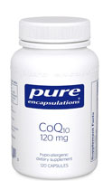 CoQ10 -- 120 mg - 120 Capsules (Капсулы) Pure Encapsulations