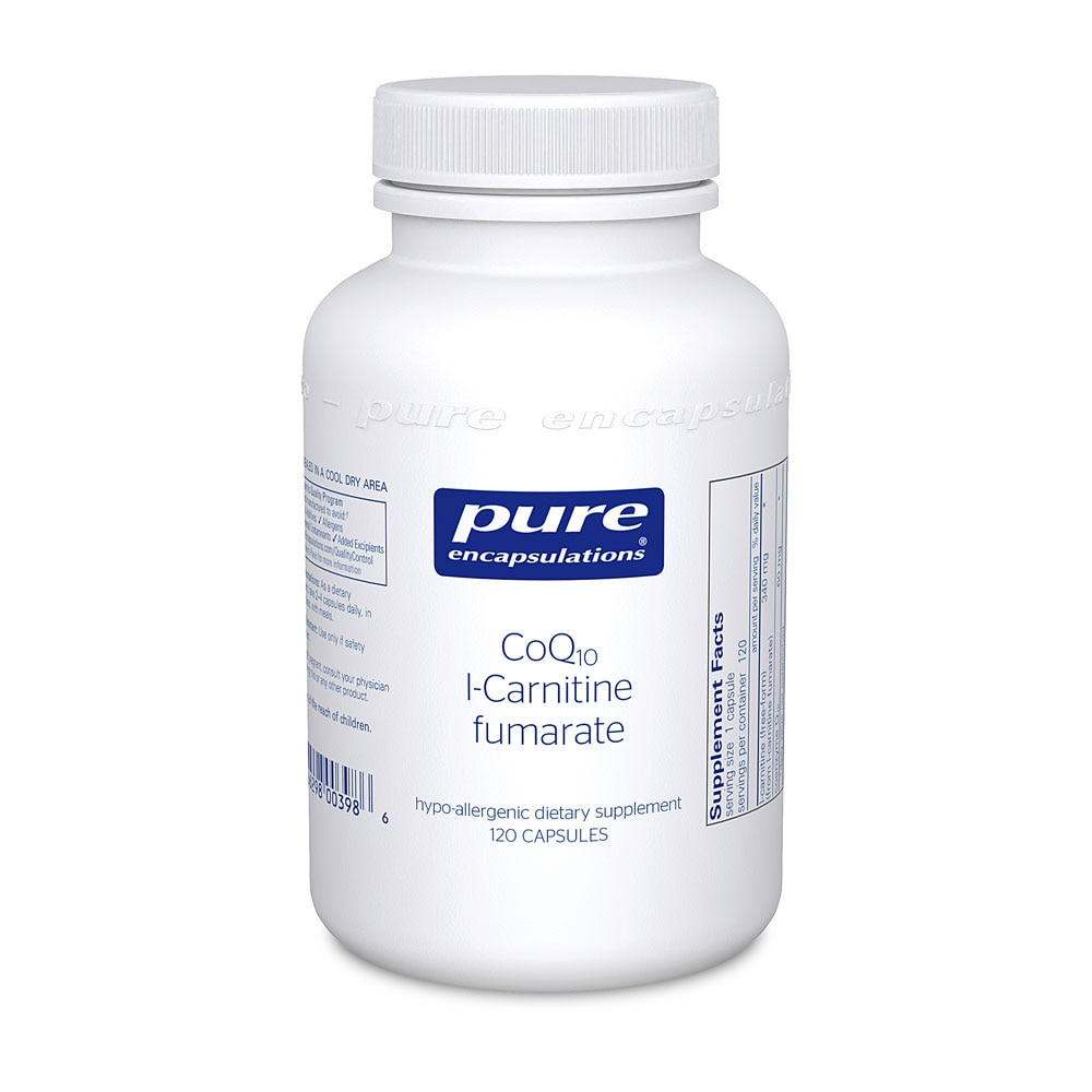 CoQ10 L-Carnitine Fumarate -- 120 Capsules (Капсулы) Pure Encapsulations