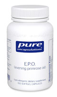 E.P.O. Evening Primrose Oil -- 100 Softgel Capsules (Капсулы) Pure Encapsulations