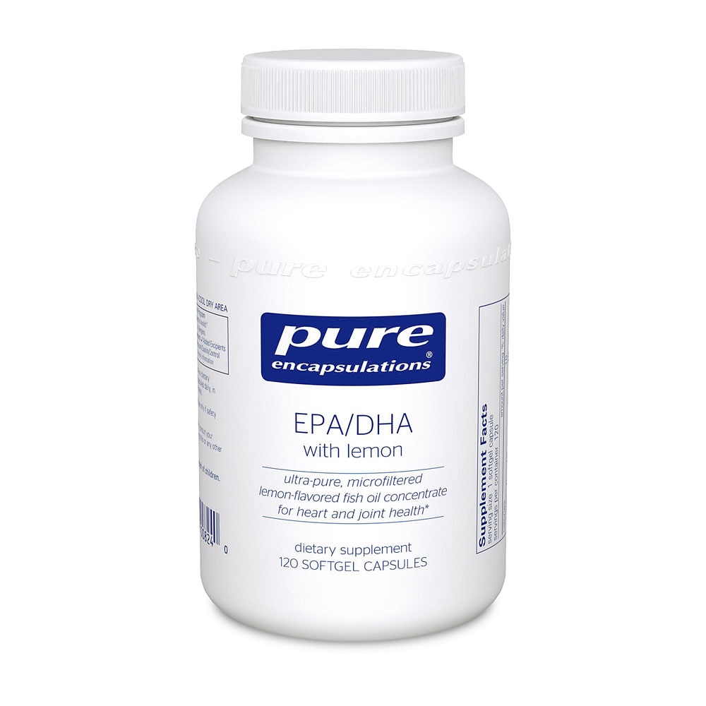 Pure Encapsulations EPA DHA с лимоном — 120 капсул Pure Encapsulations