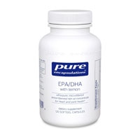 EPA DHA with Lemon -- 120 Capsules (Капсулы) Pure Encapsulations