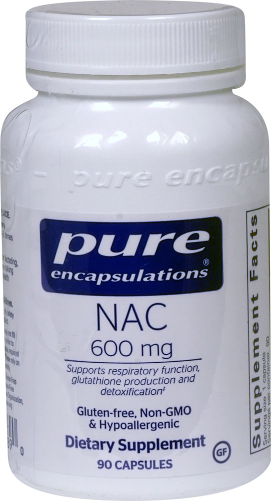 NAC - 600 мг - 90 капсул - Pure Encapsulations Pure Encapsulations