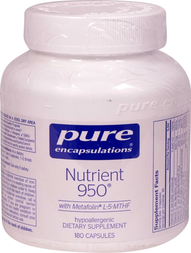 Nutrient 950® - 180 капсул - Pure Encapsulations Pure Encapsulations