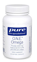 O.N.E.™ Omega - 1000 мг EPA и DHA в форме триглицерида - 60 мягких капсул - Pure Encapsulations Pure Encapsulations
