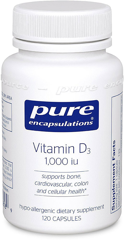 Pure Encapsulations Витамин D3 - 1000 МЕ - 120 капсул Pure Encapsulations